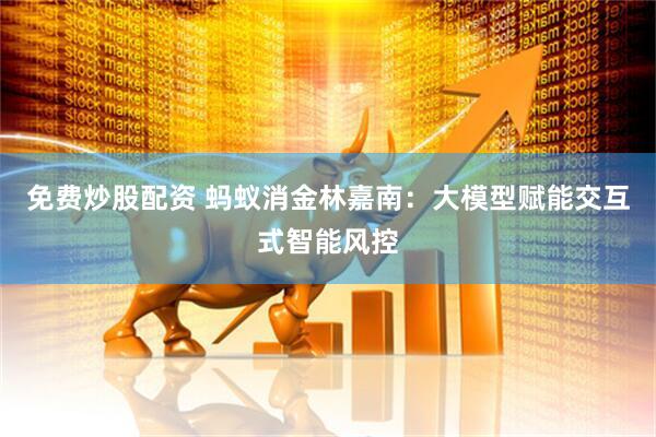 免费炒股配资 蚂蚁消金林嘉南：大模型赋能交互式智能风控